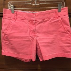 J. Crew Pink Chino Shorts